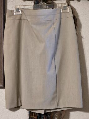 George Neutral Beige Office Pencil Skirt